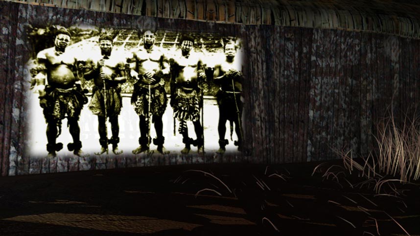 Screenshot from gabonart.com: the Bwiti section of the Rites room, third view