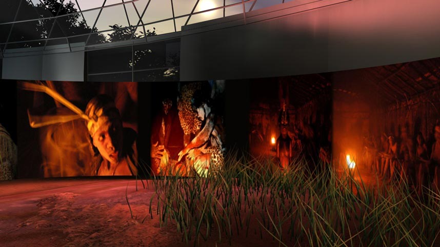 Screenshot from gabonart.com: the Bwiti section of the Rites room, second view