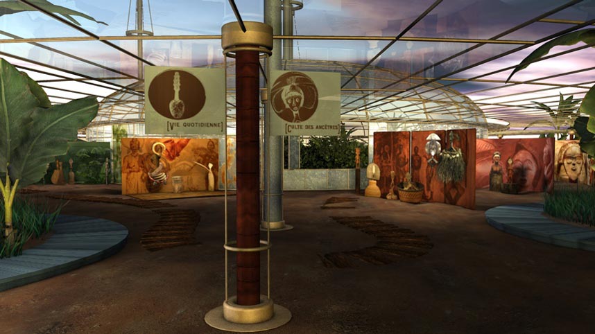 Screenshot from gabonart.com: the entrance to the Everyday Life room