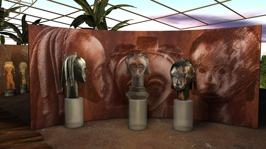 Screenshot from gabonart.com: the Fang section of the Ancestor Worship room