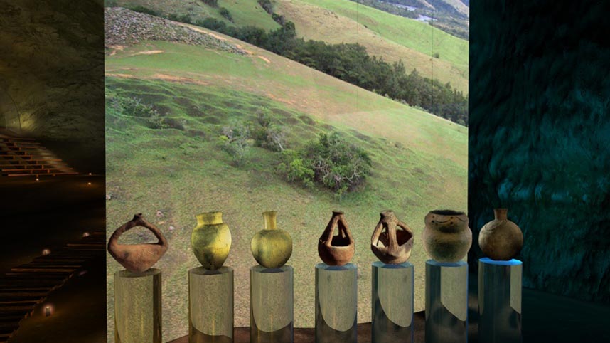 Screenshot from gabonart.com: the Iron Age section of the Archaeology room