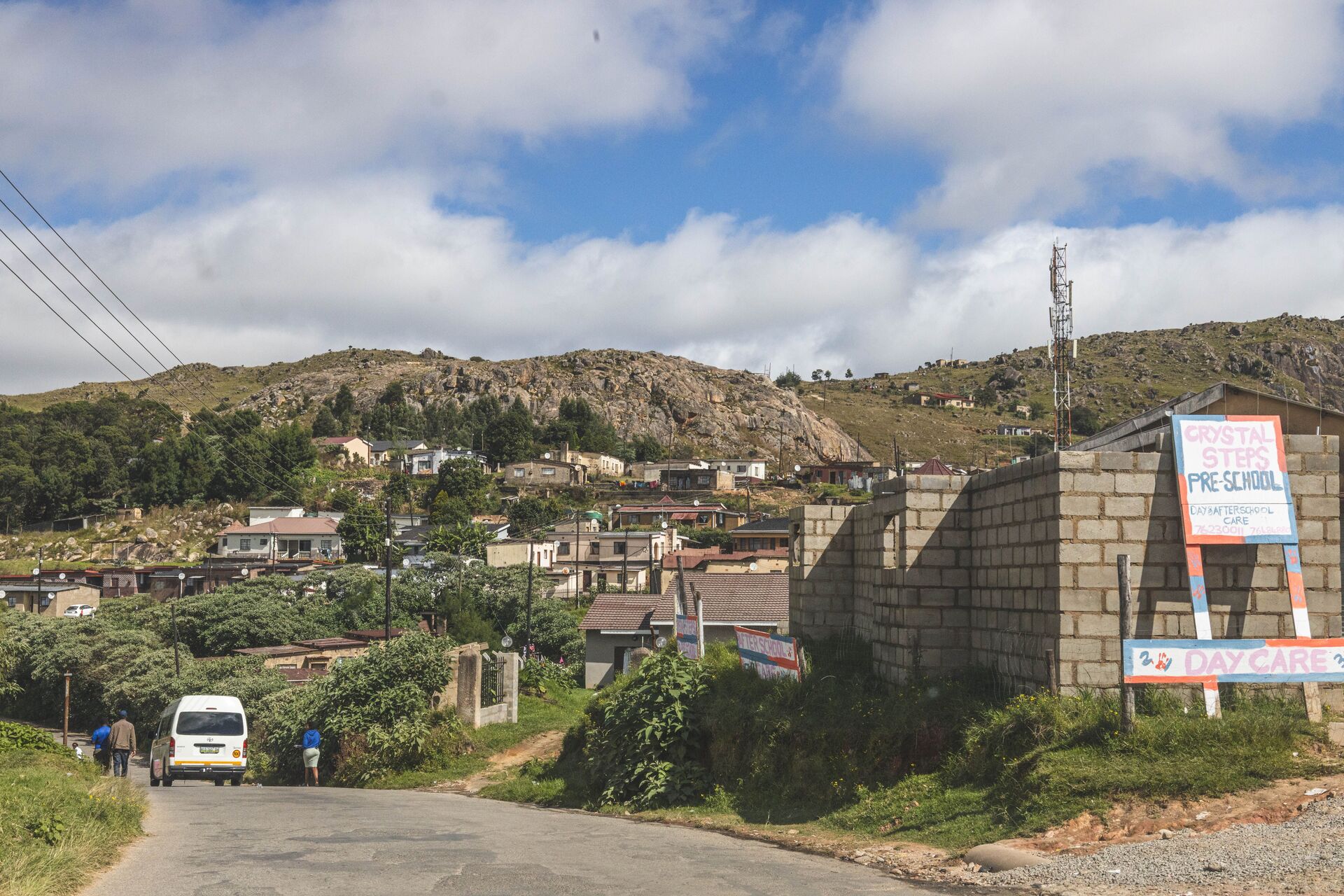 Eswatini village in the mountainous region