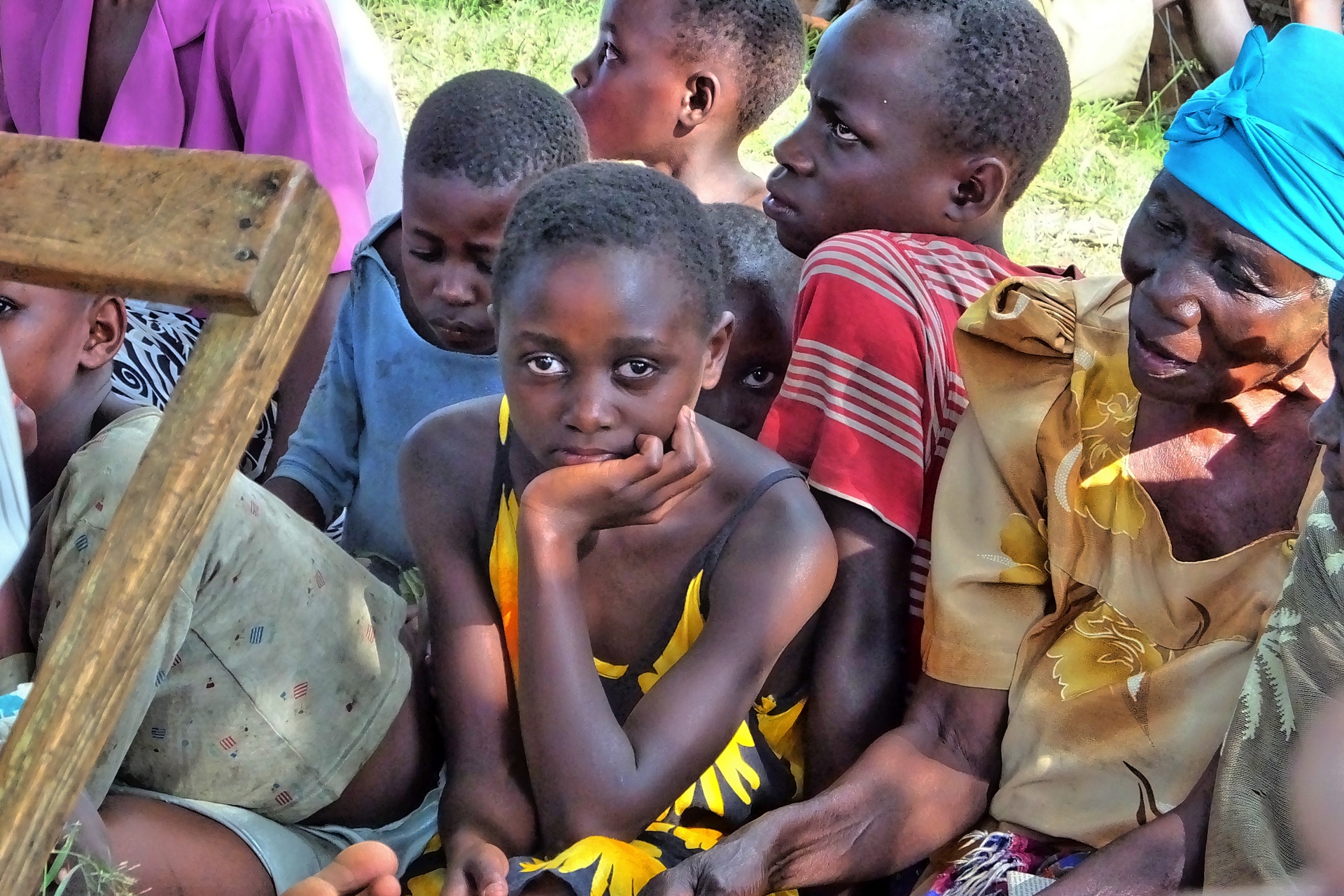 At a village in Kenya, people of Kenya