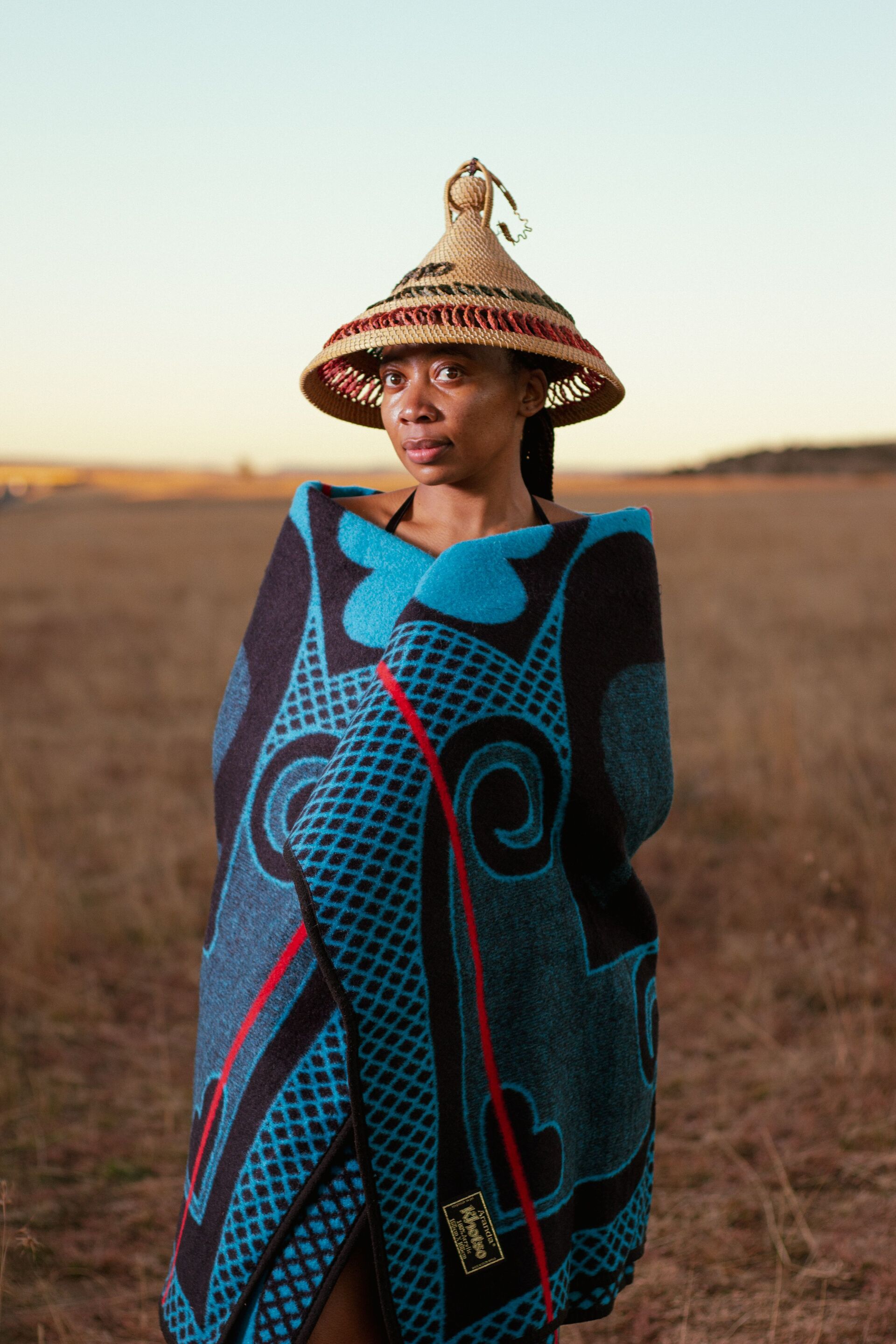 Lesotho, a woman traditional
