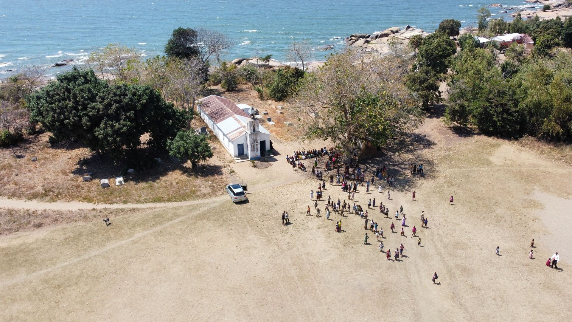 Malawi, a church in a rural area