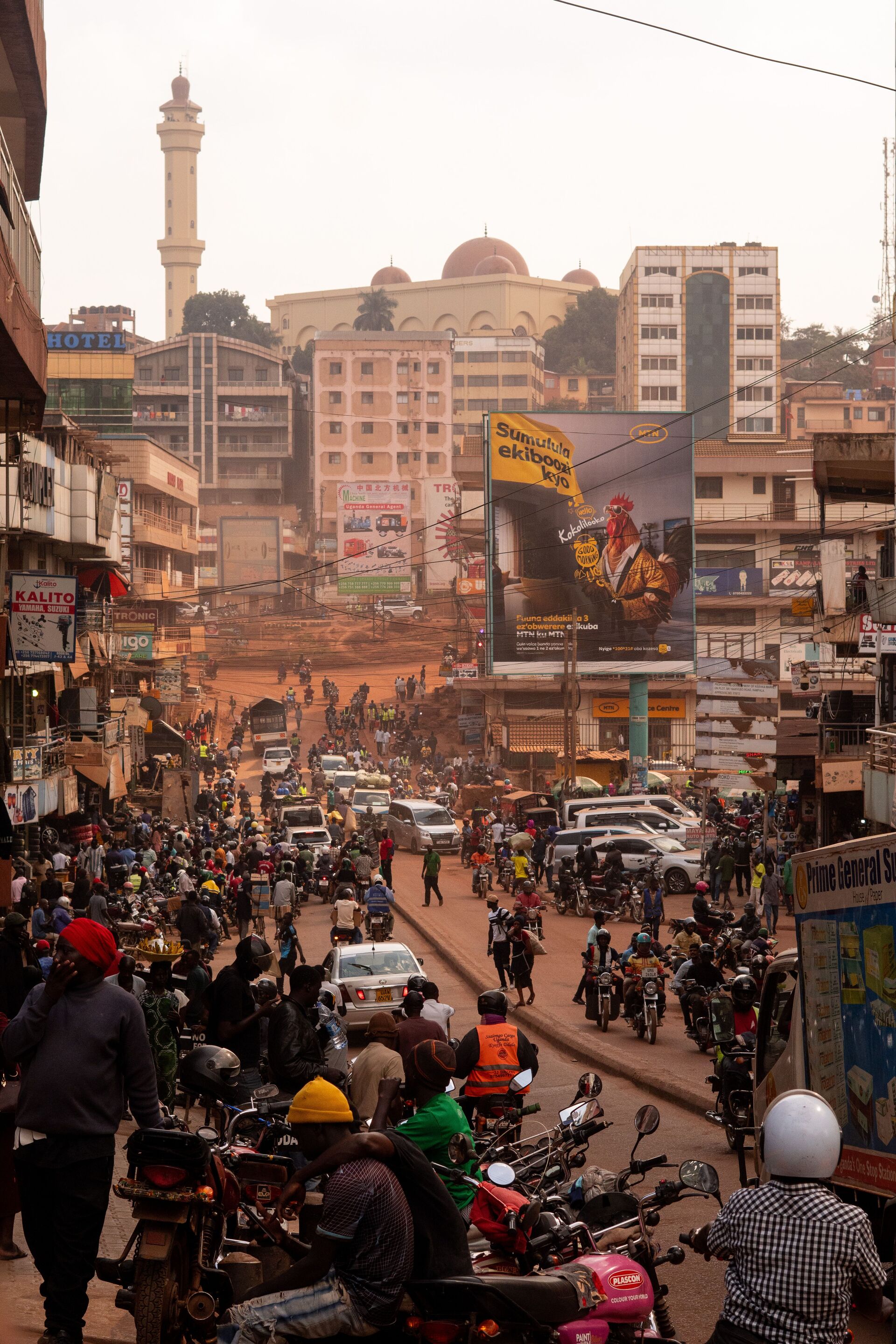 Uganda, Kampala busy street